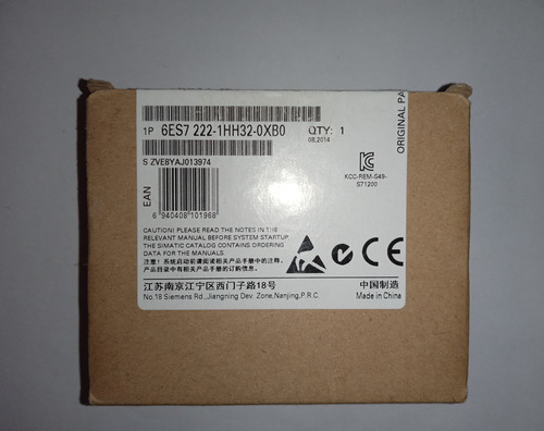 Módulo De Salida Siemens Simatic S7-1200 Sm1222 Do16xrelay