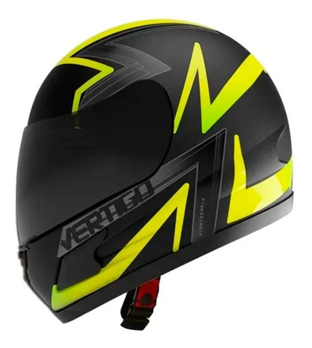 Casco De Moto Integral Vertigo Hk7 Bolt Color Amarillo Tamaño del casco S