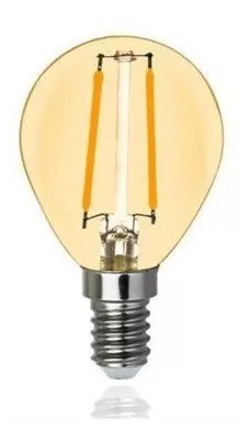 Imagem 1 de 1 de Kit 5 Lâmpada Led Filamento G45 Flc 2w Biv 2700k