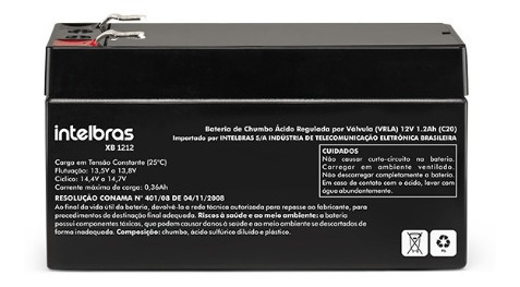 Imagem 2 de 3 de Bateria Selada Chumbo-acido 12v / 1,2ah Xb 1212