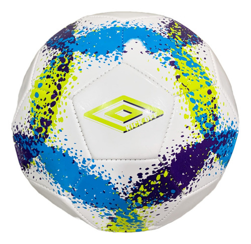 Bola De Campo Umbro Kick Off Alta Performance Grama Cor Azul/Lime/Roxo