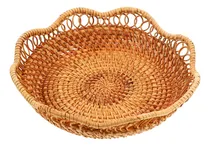 Comprar Fruteros, Cesta Redonda De Ratán, Frutero, Cesta De Ratán