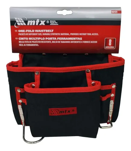 Cinto / Bolsa P/ Ferramentas 8 Bolsos Mtx - 902429 | MercadoLivre