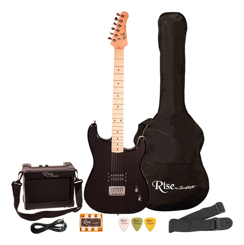 Guitarra Electrica Rise Sawtooth Negro