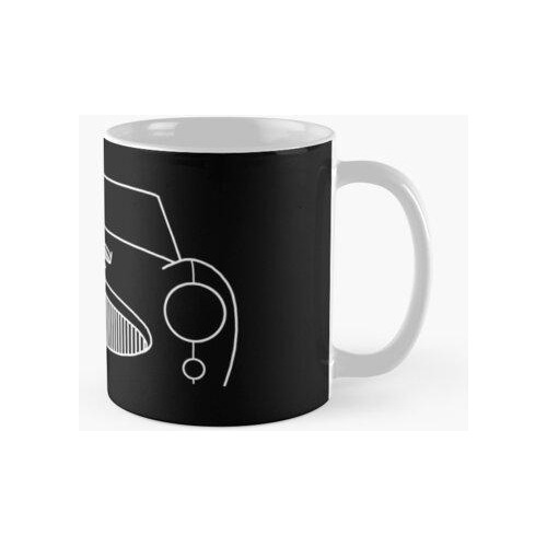 Taza Austin-healey 3000 Clásico Coche Esquema Gráfico (blanc