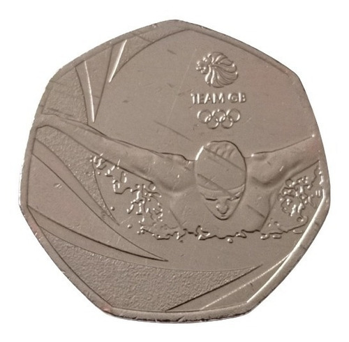 Reino Unido 50 Pence 2016 - Jogos Olímpicos Do Rio (Usado)