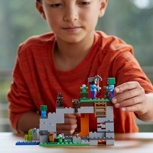 La Cueva Zombie Juego De Constructucaron Lego Minecraft 2114