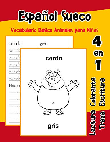 Español Sueco Vocabulario Basico Animales Para Niños: Vocabu