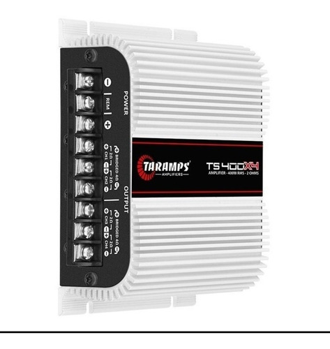 Imagem 2 de 5 de Modulo Taramps Ts400 Digital 4 Canais 400w Rms Rca + Cabo