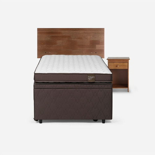 Bed Boxet Rosen Ergo T New 1,5 Plazas+muebles Tabor Caramelo