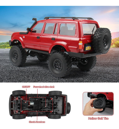 Escala Losbenco Rc Crawler Rc Rock Crawler, Wpl C54 Todos Lo