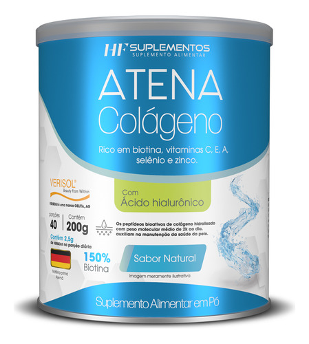 Colágeno Atena Verisol+ácido Hialurônico Sem Sabor