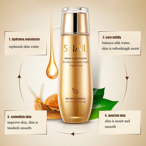 Imagen 2 de 7 de Crema Caracol Cicatrices Bioaqua + Serum Vitamina C Dissar