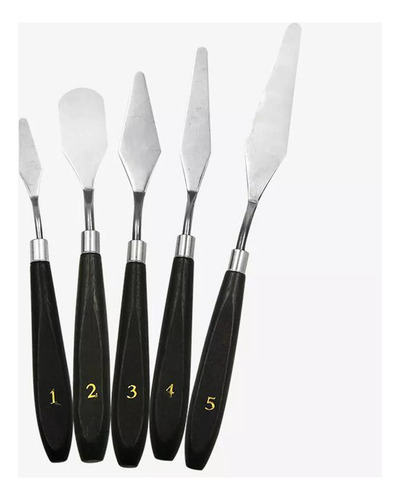 Qk 5 Espátulas For Decorar Tartas Y Alisar Crema Mantequill