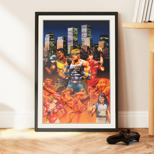 Cuadro 60x40 Gamer - Street Of Rage - Poster Vintage