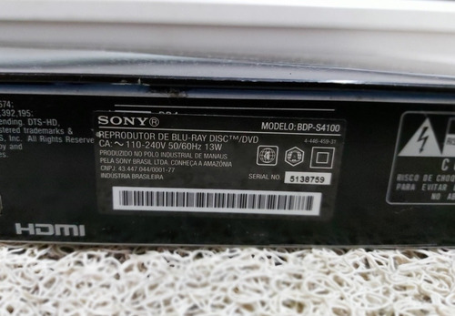Blu Ray 3d Sony Bdp S-4100 You Tube Netflix* Wireless Lan :)