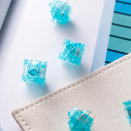 Switch De Teclado Akko Crystal Blue Linear Kit 45 Unidades
