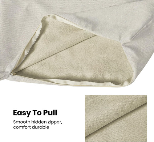 Capas De Almohadas De Crema De Crema Negra Cxmeifly 18 X 18