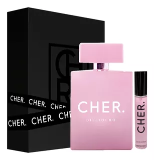 Set Perfume Mujer Cher Dieciocho 100 Ml Edp + Talla 20 Ml