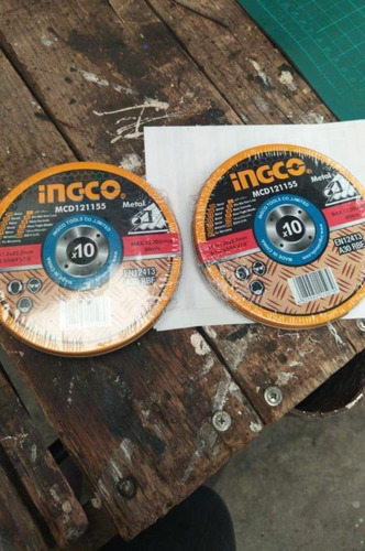 Imagen 5 de 6 de Discos De Corte Para Metal Set 10 Pz (centro Plano) 1/2''