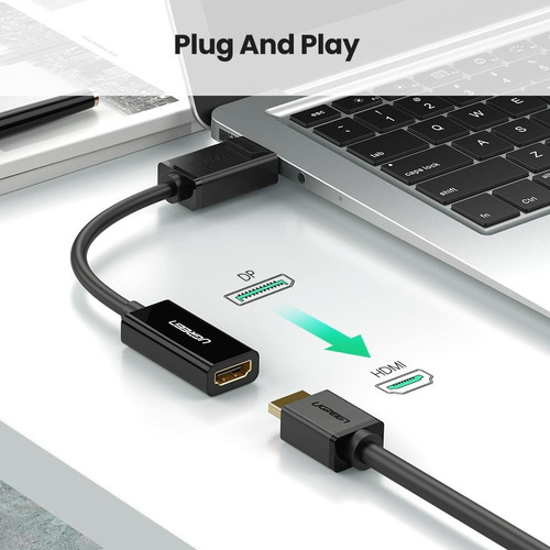 Imagen 5 de 8 de Adaptador Display Port A Hdmi Ugreen Convertidor 4k 2k