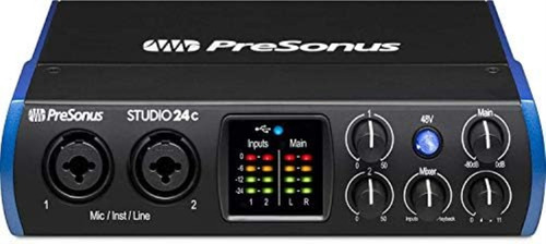 Presonus Studio 24c 2x2 Paquete De Interfaz Usb Tipo C Con P