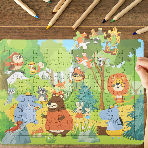 Rompecabezas A Juego Para Niños, Rompecabezas De Animales De