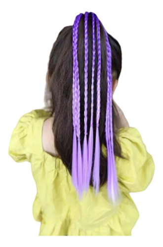 Imagen 1 de 9 de Trenzas Postizas De Colores Para Nenas Braid Style