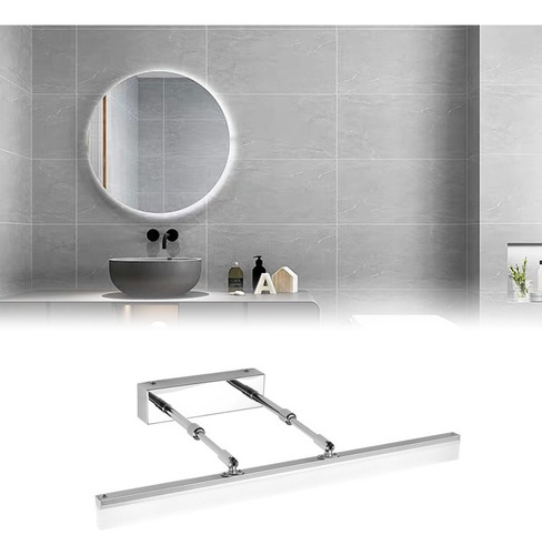 Aplique De Pared Diseño Moderno Baño Lámpara Led 60cm 12w