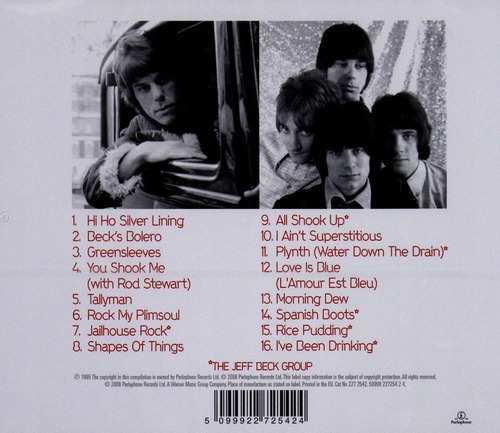 Jeff Beck - The Best Of - Cd Importado. Nuevo