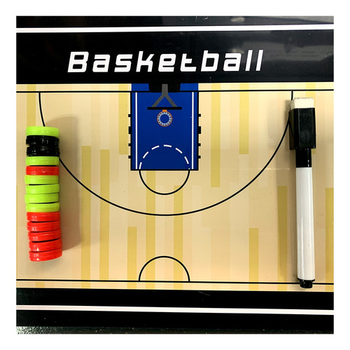 Imagen 3 de 10 de Tabla Pizarra Táctica Entrenador Basketball - Mundo Trabajo