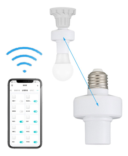 E27 Screw Smart App Remote Control On-off Wireless Bedroom E