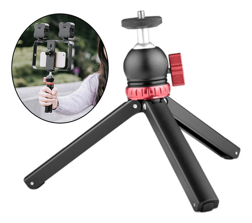 Soporte De Trípode Para Teléfono 1/4 Tornillo Gimbal