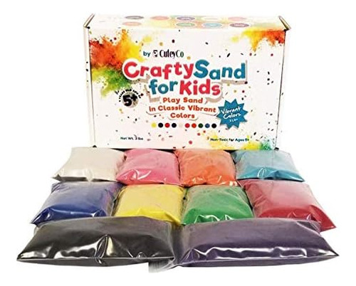 Cuteyco Crafty Sand Para Niños - 10 Colores: 3 Libras De Are
