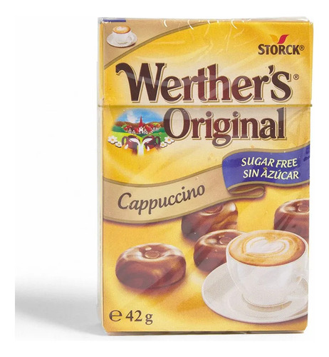 Caramelo Werthers Capuccino Sin Azucar 42gr - 12un.