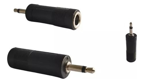 Convertidor Jack 6.35mm A 3.5mm Conector Audio Estéreo Plug 