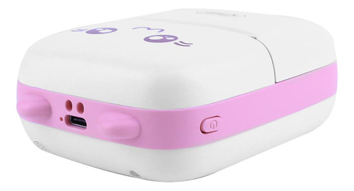 Mini Impressora Térmica Portátil Gatinho Bluetooth Cor Rosa