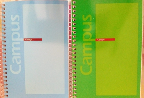 Libreta Campus Con Espiral 10,5 X 15,5 Cm - Pack 2 Unidades