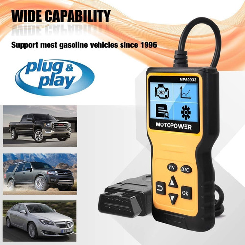 Escáner Automotriz - Motopower Mp69033 Car Obd2