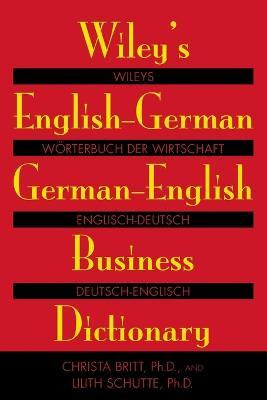 Libro Wiley's English-german, German-english Business Dic...