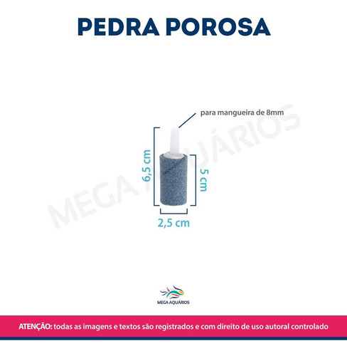 Kit 10 Pedras Porosas 20m Mangueira Ar P/ Compressor