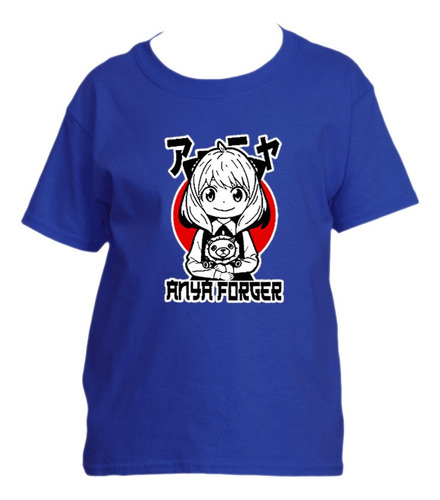 Polera Estampada Spy X Family Anya Forger Niño/niña Animé