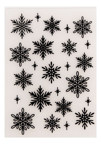 Arbuya Carpeta Plastico Diseño Copo Nieve Navidad Para Hacer