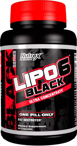 Quemador Lipo 6 Black Ultra Concentrado 60 Capsulas Nutrex C