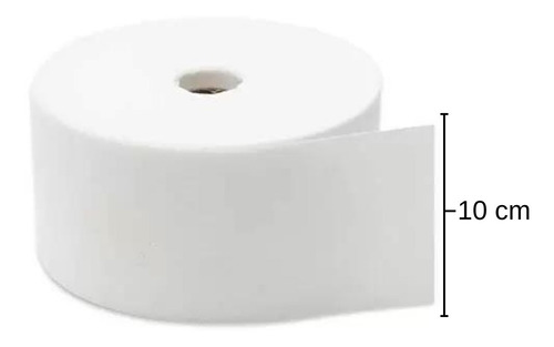 Cortina entretela para hacer cortinas de 200 m x 10 cm de ancho, 150 g, color blanco