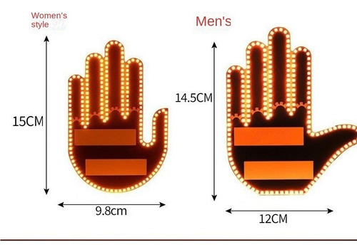 Luz De Dedo Del Coche Con Control Remoto, Con 4 Gestos