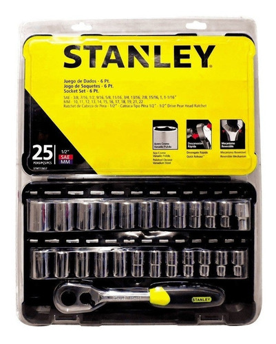 Jogo De Chave Catraca 25pcs Stmt72657 - Stanley