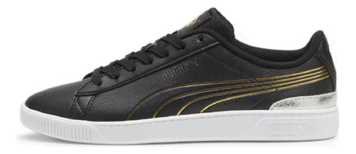 Tenis Puma Vikky V3 Metallic Shine Negro Tallas#22al#27mujer