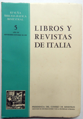 Libros Y Revistas De Italia Septiembre - Octubre, 1969