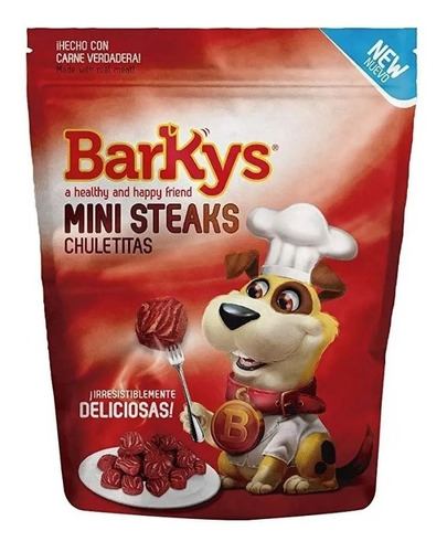 Barkys Mini Steaks Chuletitas Con Carne Verdadera Nuevo 500g